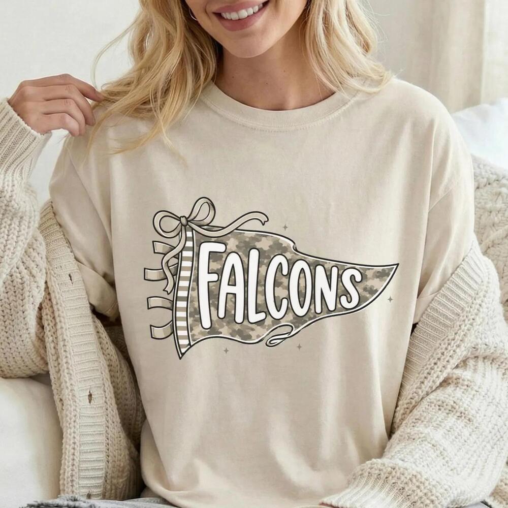 Falcons Pennant T Shirt I Falcons Spirit Wear Shirt Camo Pennant Falcons Shirt